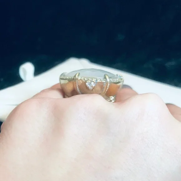 Judith Ripka Eclipse Doublet Ring - Picture 5 of 9